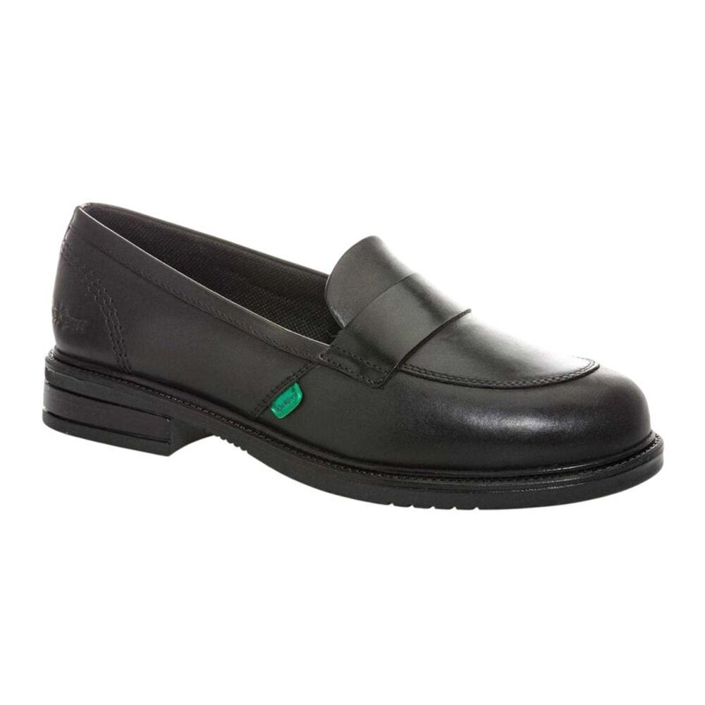 Kickers Womens/Ladies Lach Leather Loafers / Black